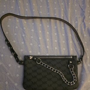Calvin Klein Gray Chain Accent Bag